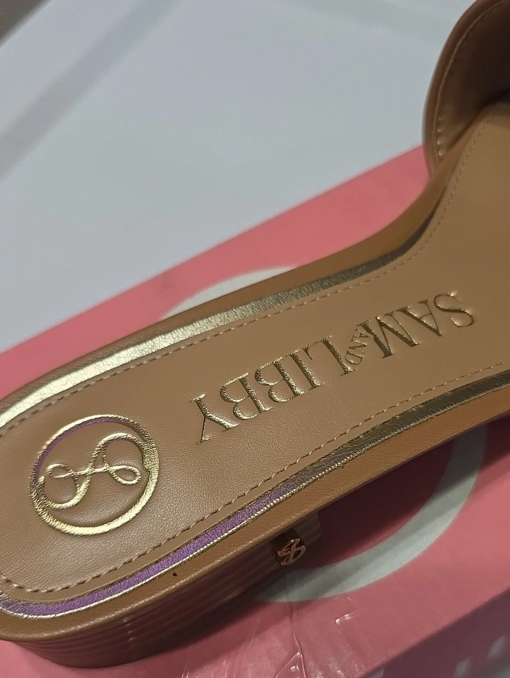 Andie Brown Woven Buckle Slide